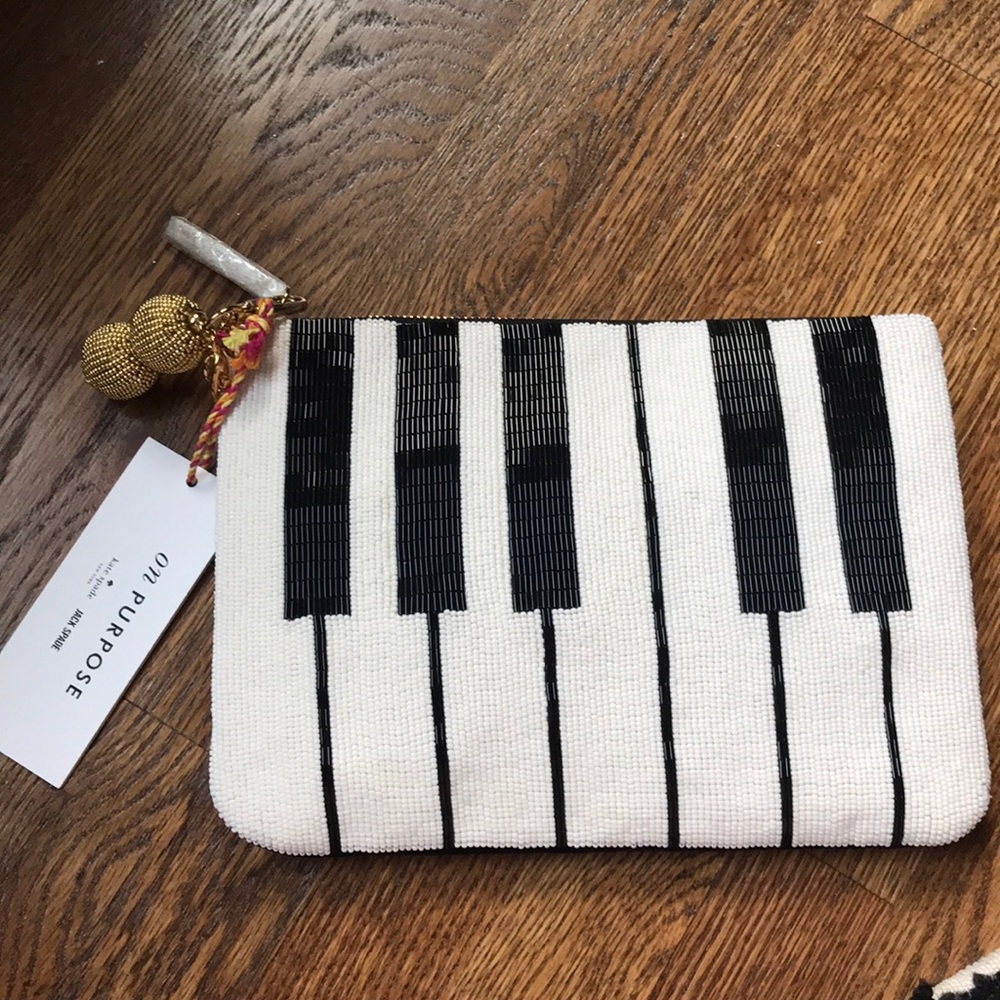 Kate spade hand beaded clutch